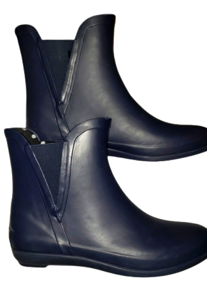 Outwoods Sammie Rain Booties Chelsea Navy Blue Sz8